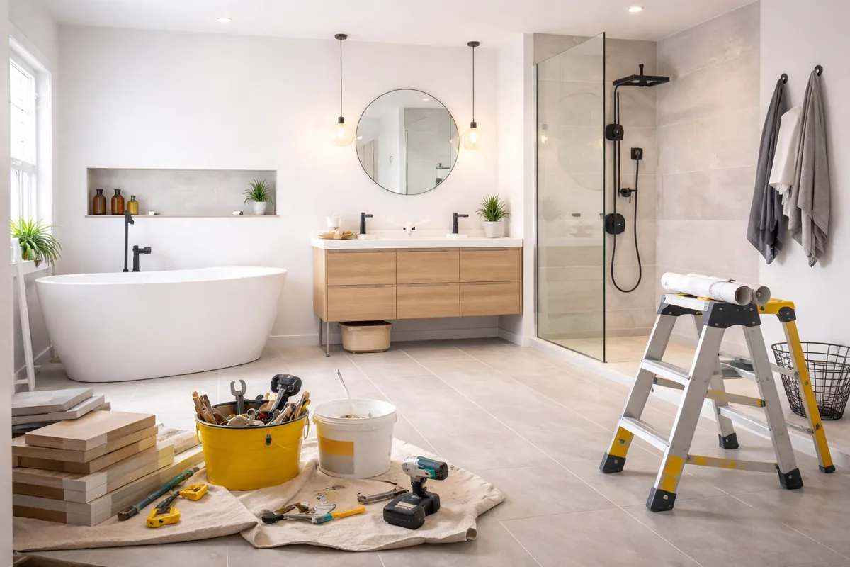 Quel est le coût moyen de rénovation d'une salle de bain de 10 m²